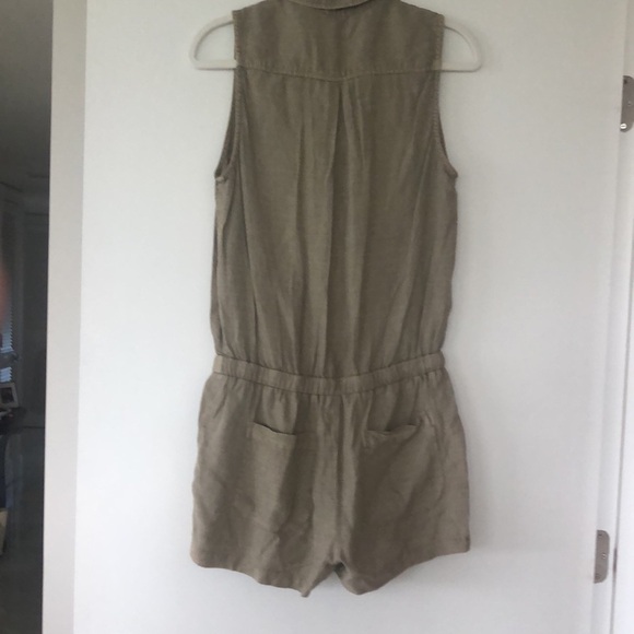 -Bella Dahl Utility Drawstring Romper - Picture 4 of 6